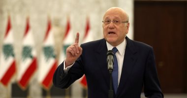 ميقاتى: لبنان مستعد للدخول فى مفاوضات لتحقيق عملية استقرار طويلة الأمد بالجنوب